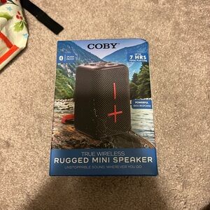 Black True Wireless Rugged Mini Speaker